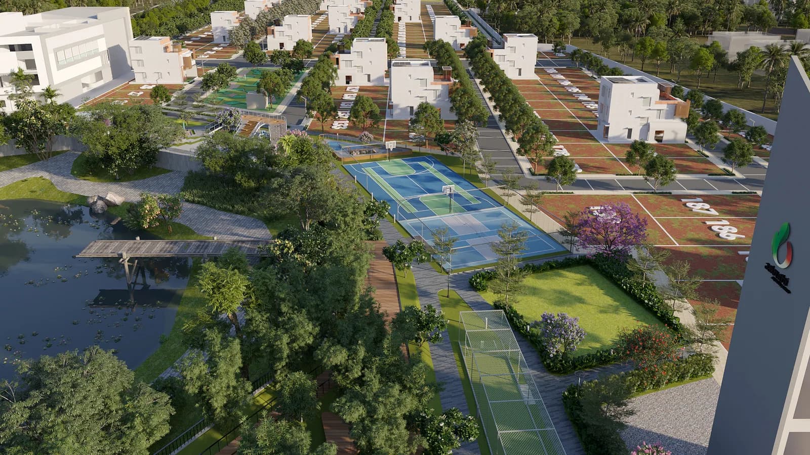 Svanta community and green spaces