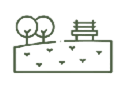 Community courts and play lawns icon