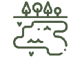 Waterbody as green feature icon