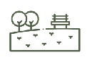 Community courts and play lawns icon