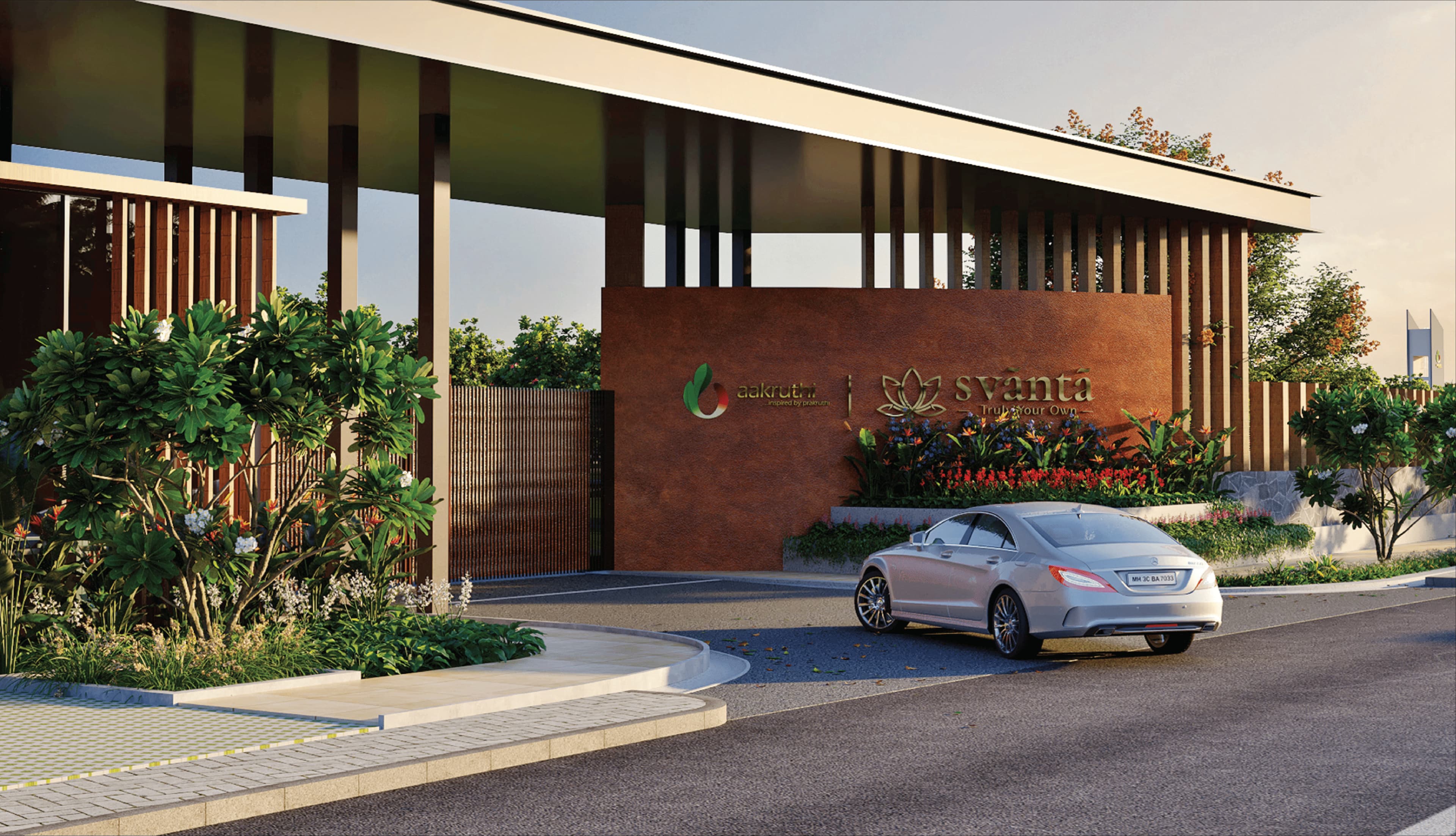 Savanta premium villa plots entrance